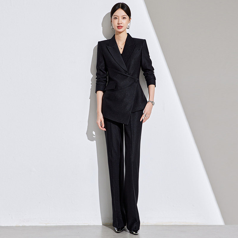 时尚西服套装2026春季新款气质女神成熟魅力高级感职场通勤两件套
