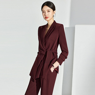 女神范气质修身 安可拉红西装 新款 女2025春季 超好看西服外套潮 套装