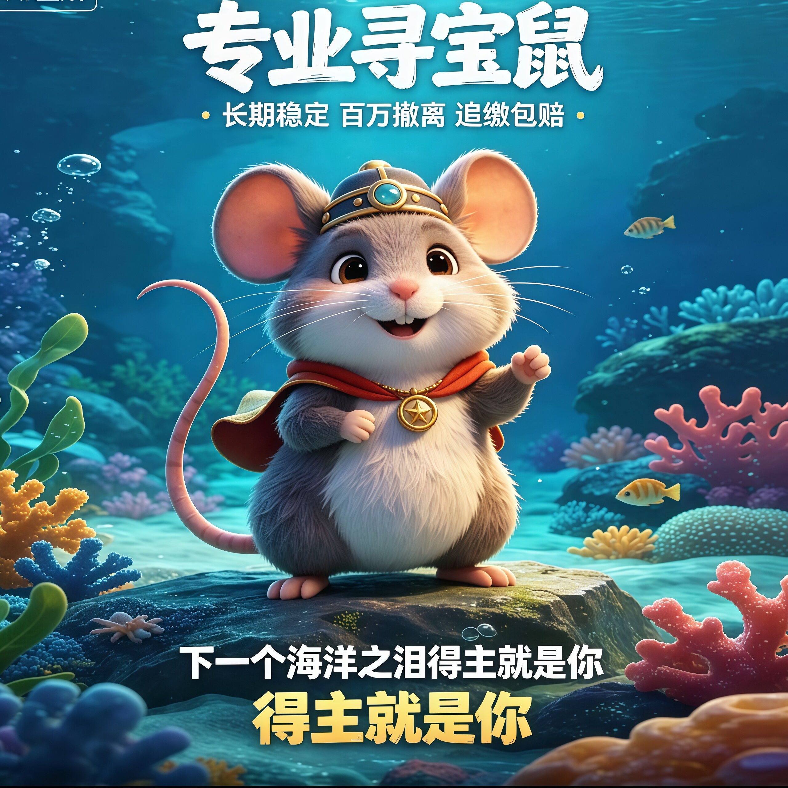 寻宝鼠陪玩陪搜物资监狱航天物资寻宝鼠摸大红搜物资海洋泪非洲心 - 实物图