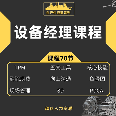 生产设备管理培训TPM消除浪费8D设备维修