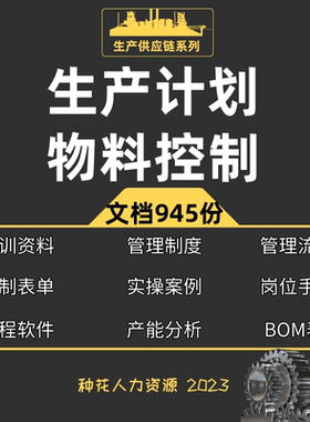PMC生产计划与物料控制视频课程PPT生产管理培训仓库物料流程表格
