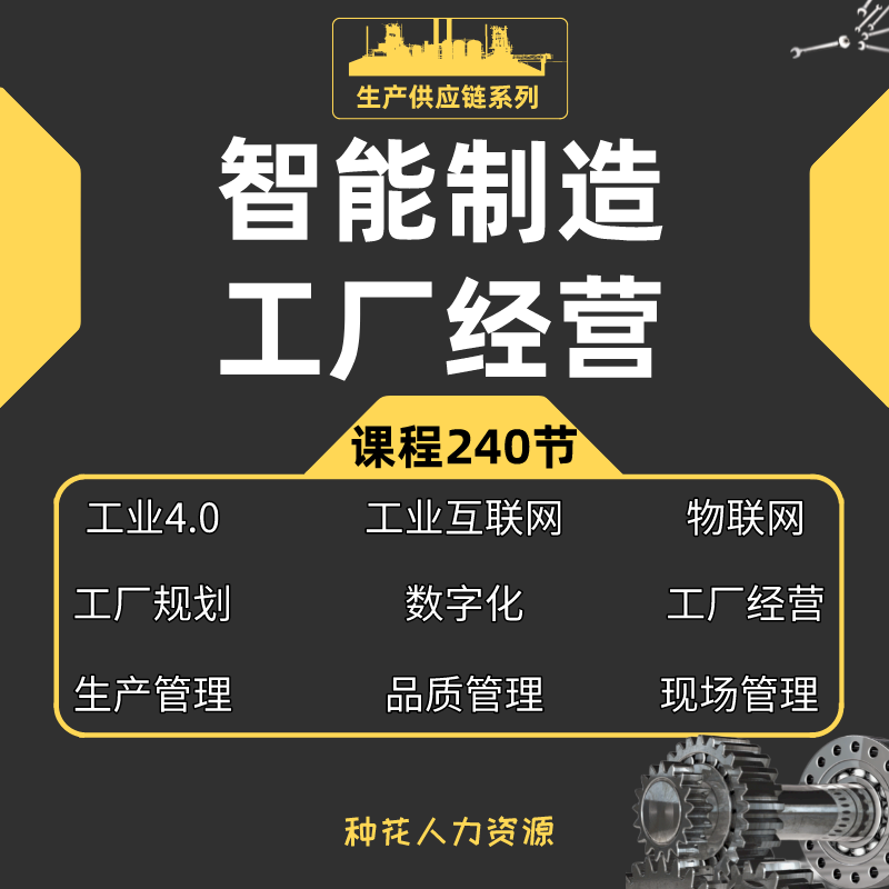 智能制造工业互联网物联网工厂规划企业数字化转型工厂经营管理