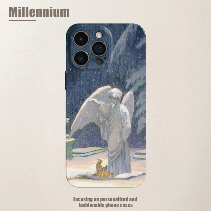 适用于iPhone17Promax陵园圣使的温柔16pro手机壳15pro菲林iphoneair雕像12软壳11治愈13pro天使苹果14plus