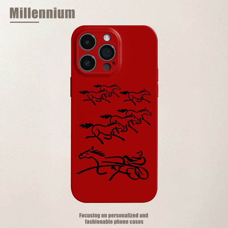 适用于iPhone17Promax马年策马奔腾16pro手机壳1