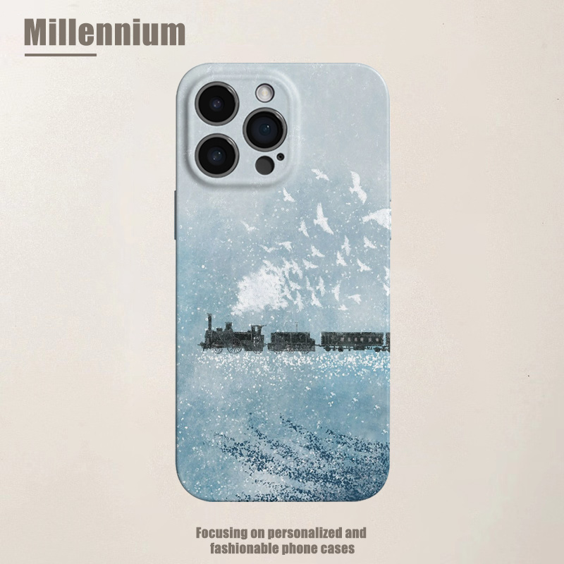 适用于iPhone17Promax梦中的雪国列车16pro手机壳15pro菲林iphoneair雪景12软壳11唯美13pro高级感苹果14plus
