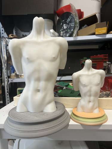 BJD娃娃胸台背手胸台模特反手人台娃头立台3D代打印75叔体4分娃体