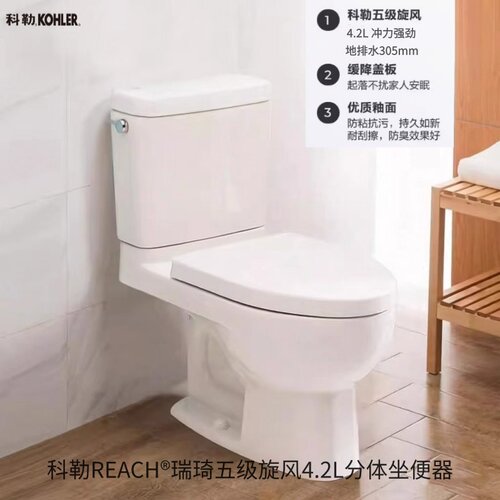 科勒瑞琦3834分体马桶