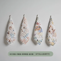 Подарочная коробка, шарф, хлопковый лебедь, орхидея, 30×30см