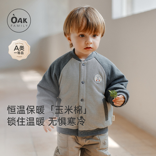 儿童棒球服童装 Family宝宝夹棉夹克外套冬装 Oak 衣服 新品