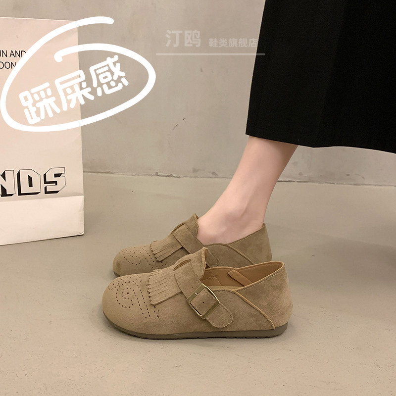 女春单勃肯鞋两穿2026季新款孕妇一脚蹬软底豆豆鞋大尺码休0123k,女鞋,勃肯鞋/软木鞋,淘宝优惠券,粉丝福利购,淘宝优惠卷