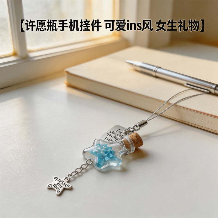 挂件小饰品ins风星星许愿瓶挂件自制手机链ins风可爱挂饰风铃包挂