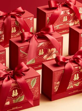 中式婚礼专用伴手礼含糖盒装成品结婚喜糖订婚宴席送宾客礼盒装