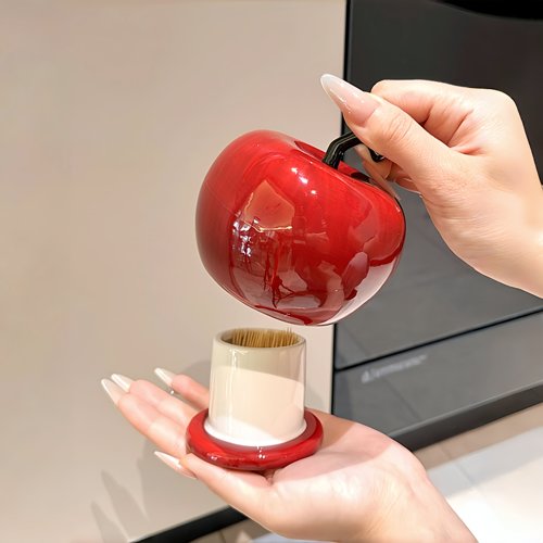 家里牙签找到好去处|苹果牙签盒