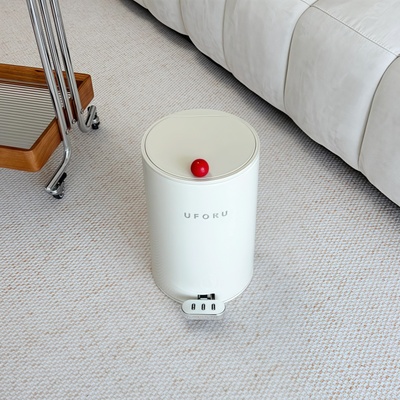 【居家好物】奶油风垃圾桶高颜值ins风客厅卧室厕所脚踏按压纸篓