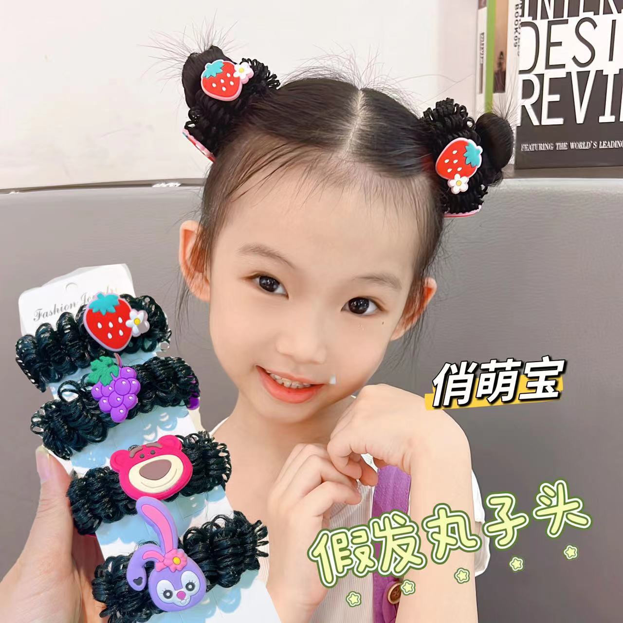 假发丸子头圈发圈头饰
