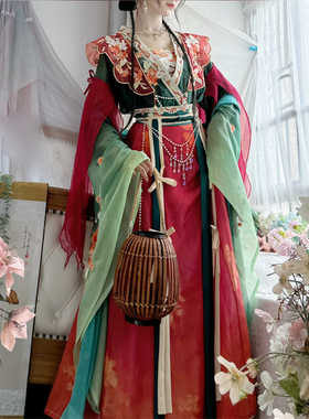 醉时阁【行云梦影】原创汉服南北朝大袖襦破裙七件套气质仙气显瘦