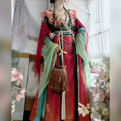 醉时阁【行云梦影】原创汉服南北朝大袖襦破裙七件套气质仙气显瘦