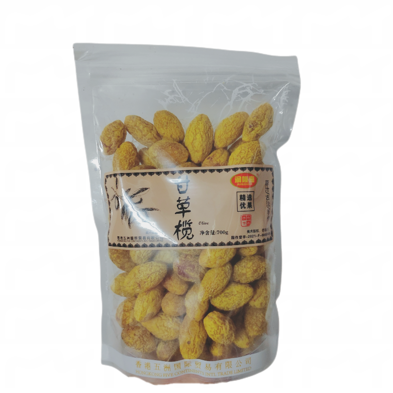 润隆嘉甘草橄榄九制榄条回甘原味大颗粒