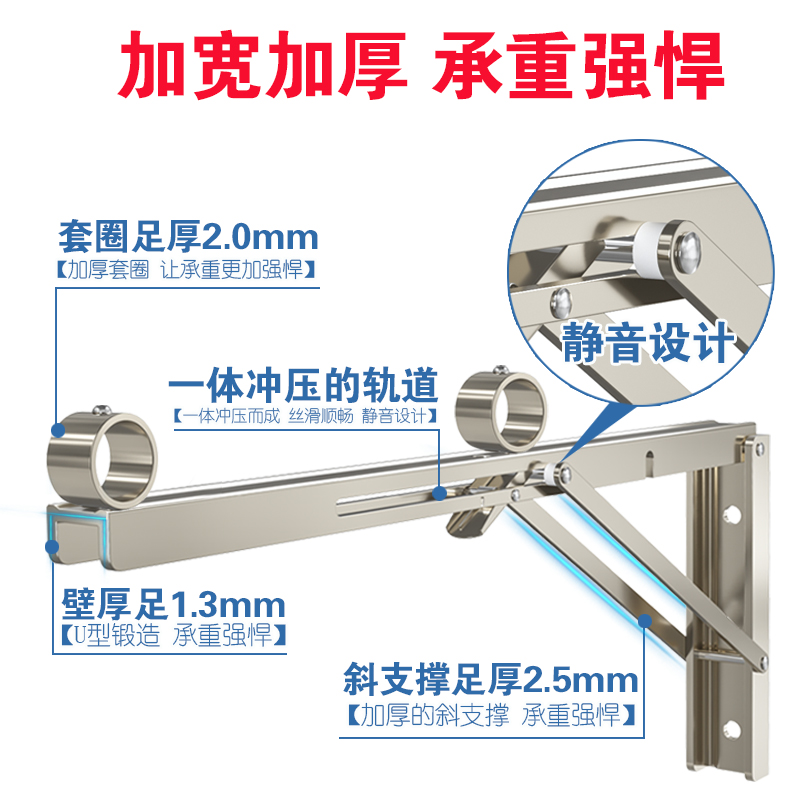 goodmadam不锈钢折叠三角架