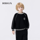 撞色织边休闲帅气潮流卫衣 新款 RBIGX瑞比克童装 秋季