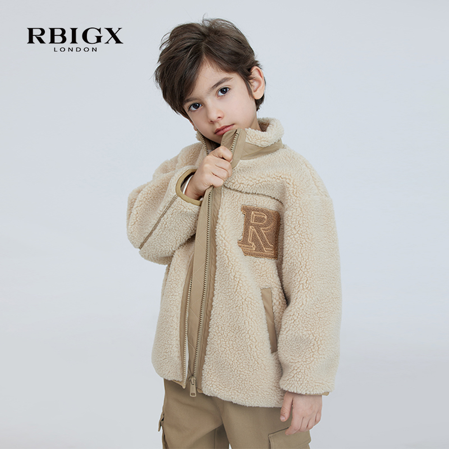瑞比克童装RBIGX潮流皮草外套