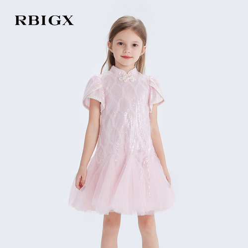 RBIGX瑞比克女童公主裙春季新款