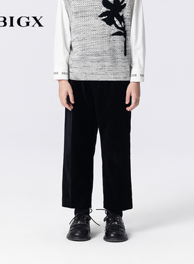 RBIGX瑞比克童装2025秋季新款阔腿裤钻扣装饰潮流西裤裤子