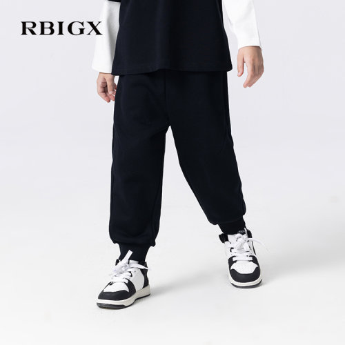 RBIGX瑞比克童装秋季新款印花帅气舒适百搭运动裤儿童长裤