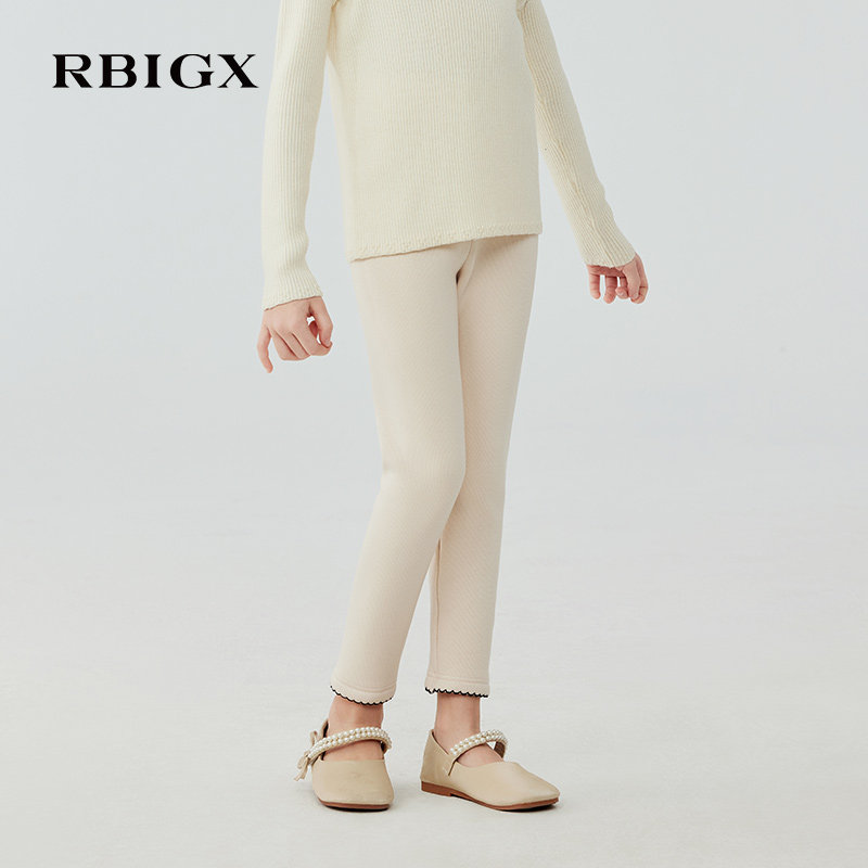 RBIGX瑞比克童装2025冬季新款女童纯色百搭弹力撞色保暖打底裤,童装/婴儿装/亲子装,裤子,淘宝优惠券,粉丝福利购,淘宝优惠卷