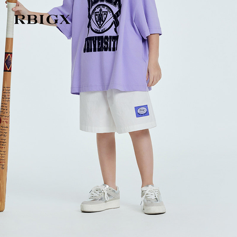 RBIGX瑞比克2026夏季新款简约百搭设计感潮流休闲帅气男童短裤