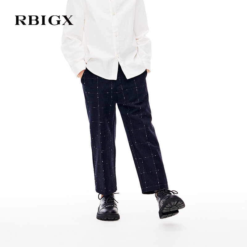 RBIGX/瑞比克黑白格西裤