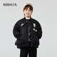 新款 RBIGX瑞比克童装 2025冬季 宽松潮流落肩帅气男童棒球服羽绒服