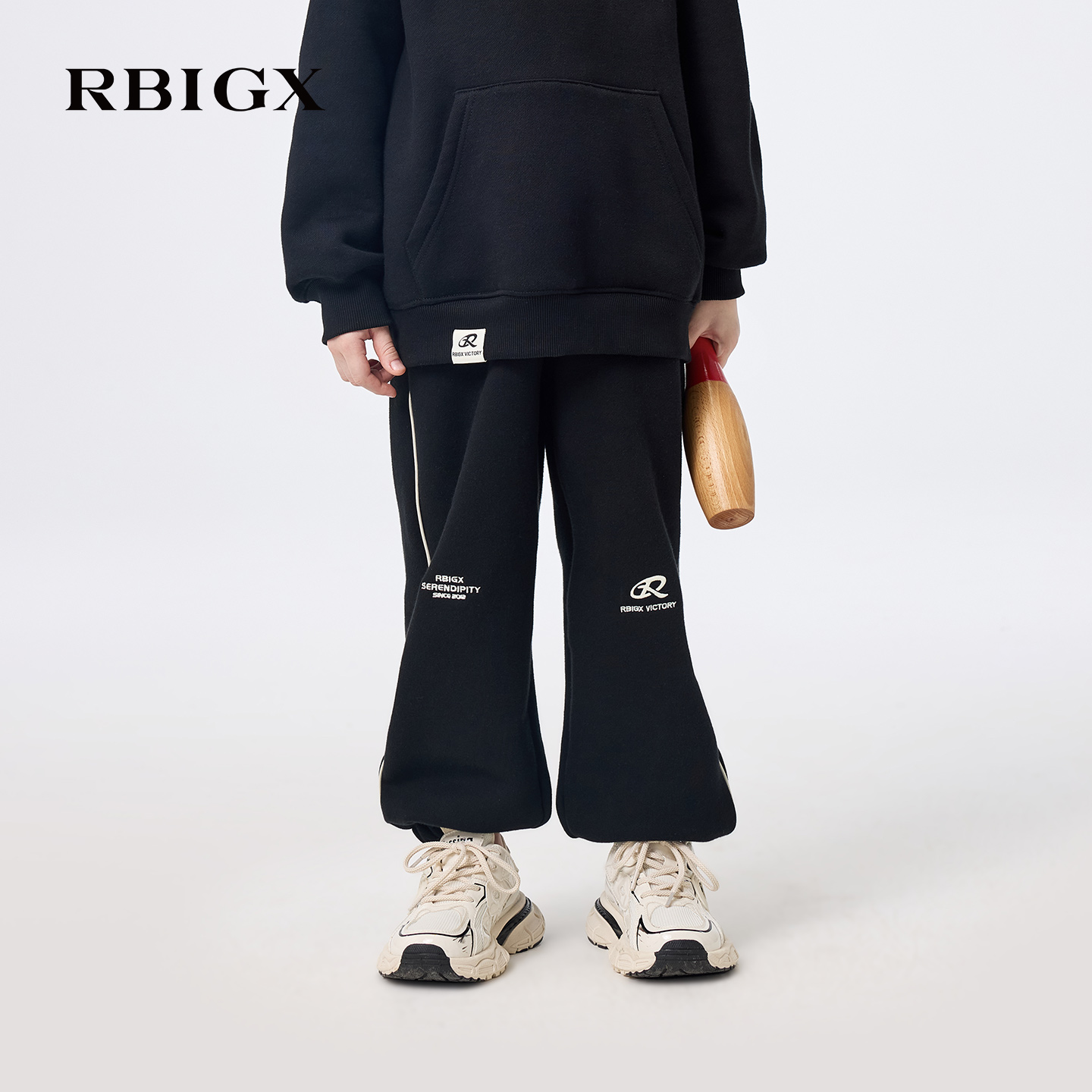 【商场同款】RBIGX瑞比克童装2025冬季新款束脚口宽松休闲运动裤