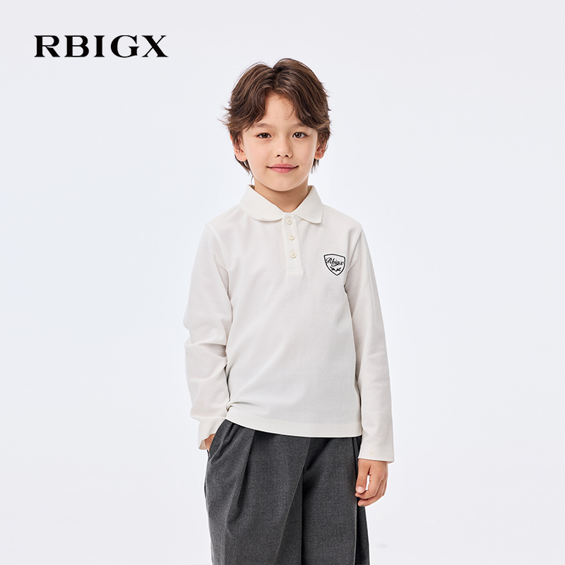 【商场同款】RBIGX瑞比克童装2025秋季儿童活力风穿搭翻领Polo衫
