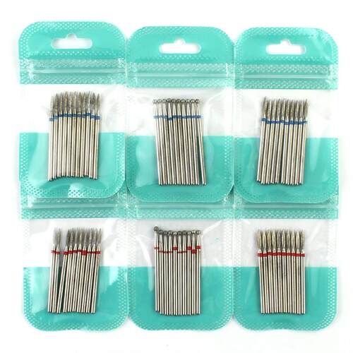 10pcs Diamond Milling Cutter Nail Drill Bits Set For Manicur