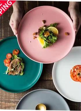 dinner plates ceramic steak plate dishes 西餐盘 western food