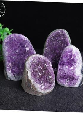 Amethyst Crystal Clusters Stone Uruguay Deep Purple Raw Geod