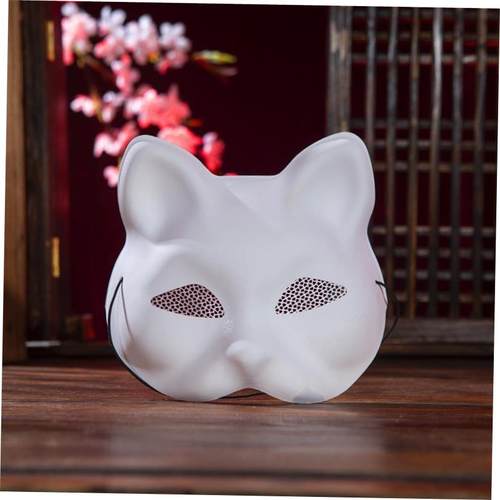 White embryo Halloween mask Costume party hand-painted mask