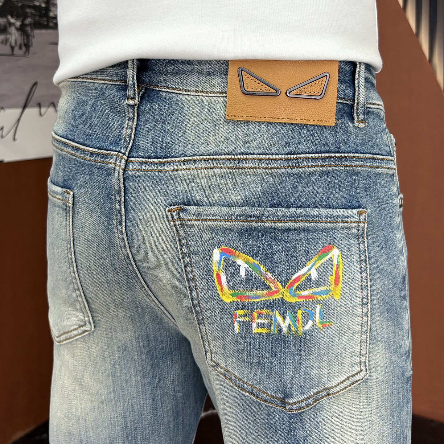 法国一线品牌2026新款九分牛仔裤男修身小直筒弹力高端潮牌9裤子