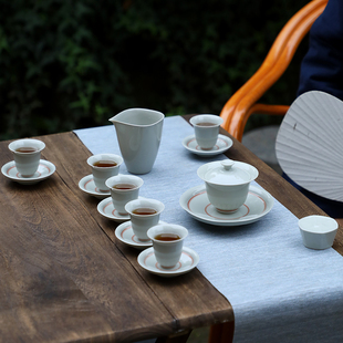 北溪堂功夫茶具套装新款家用高档陶瓷茶礼器泡茶专用盖碗茶壶茶杯