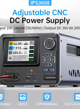 FNIRSI IPS3608 Ajustable CNC DC Power Supply 36V 8A