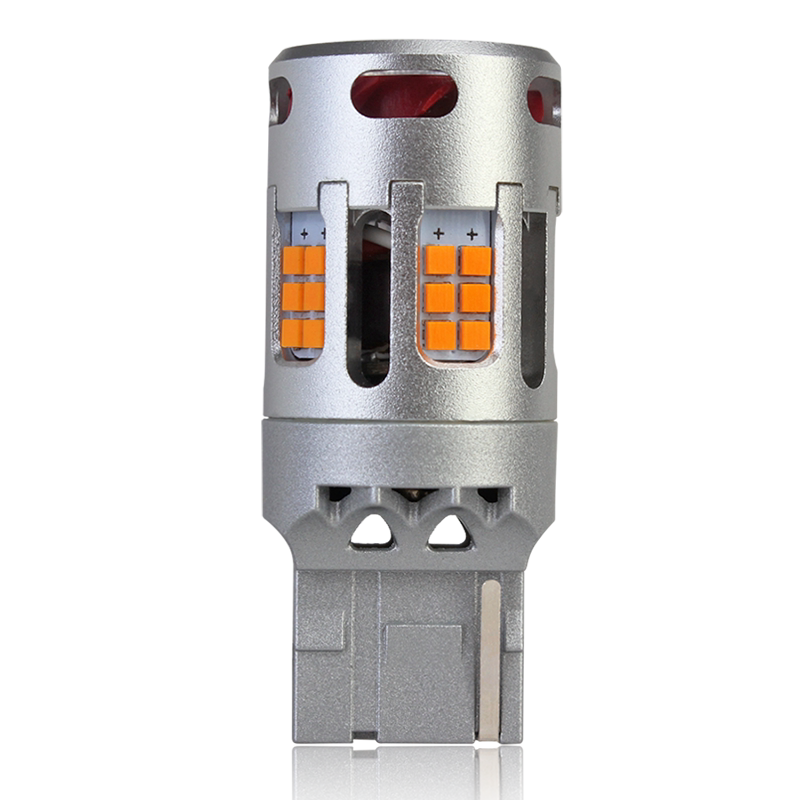 LED转向灯防频闪T20透镜PY21W