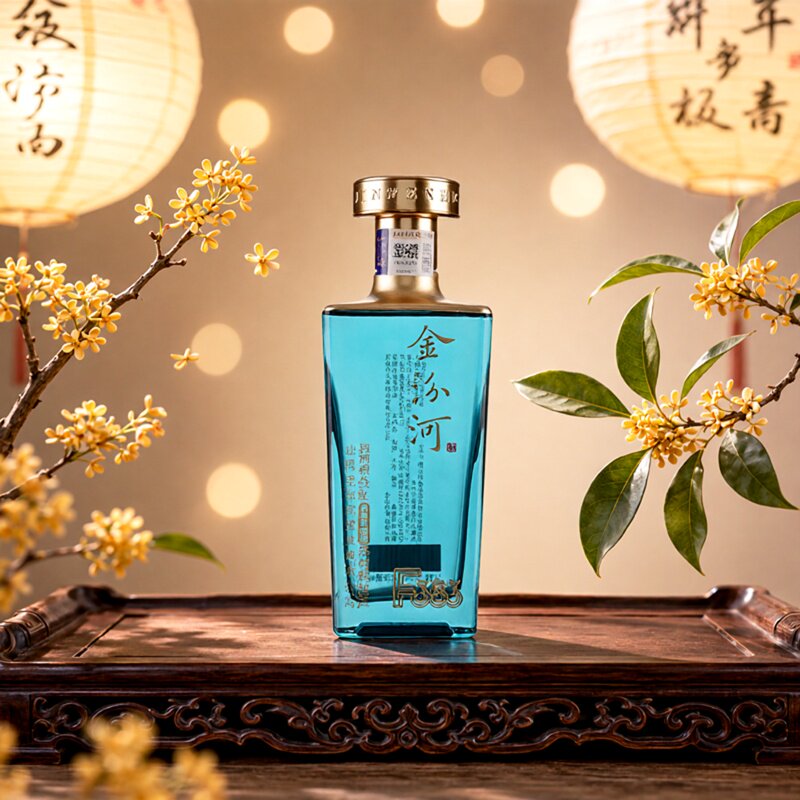 金汾河F383 清香型白酒 253ml42度 宴请收藏自饮送礼 光瓶小酒