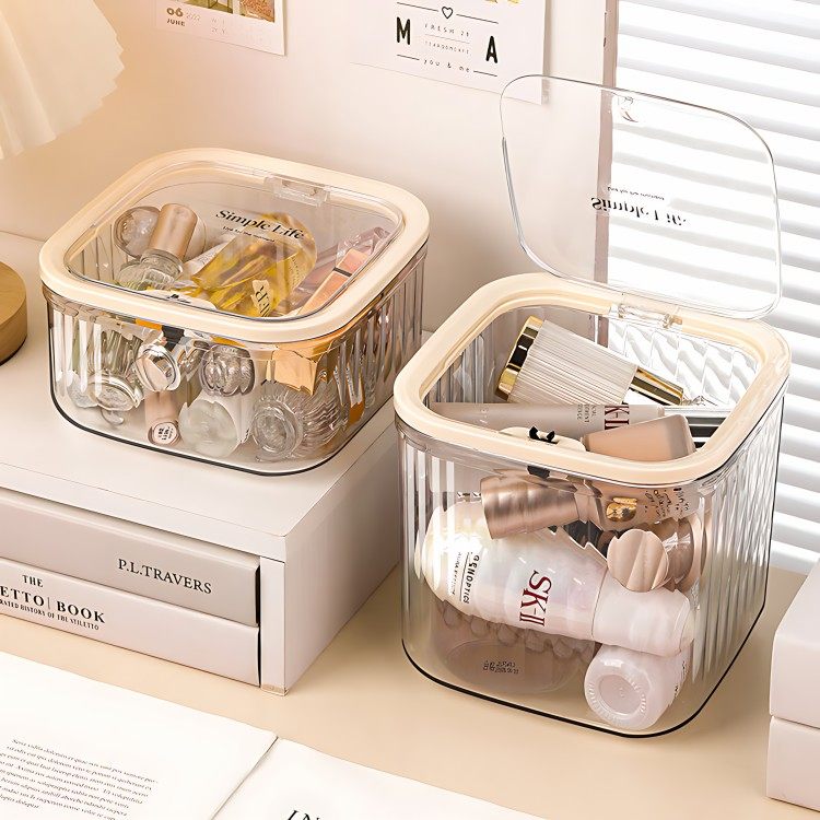 儿童发饰收纳盒桌面大容量带盖首饰盒女生皮筋头绳发夹萌粒整理盒,收纳整理,首饰盒,淘宝优惠券,粉丝福利购,淘宝优惠卷