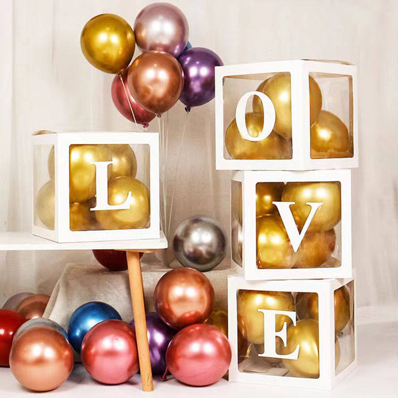 生日场景布置用品气球惊喜求婚布置场景表白结婚生日背景装饰气球