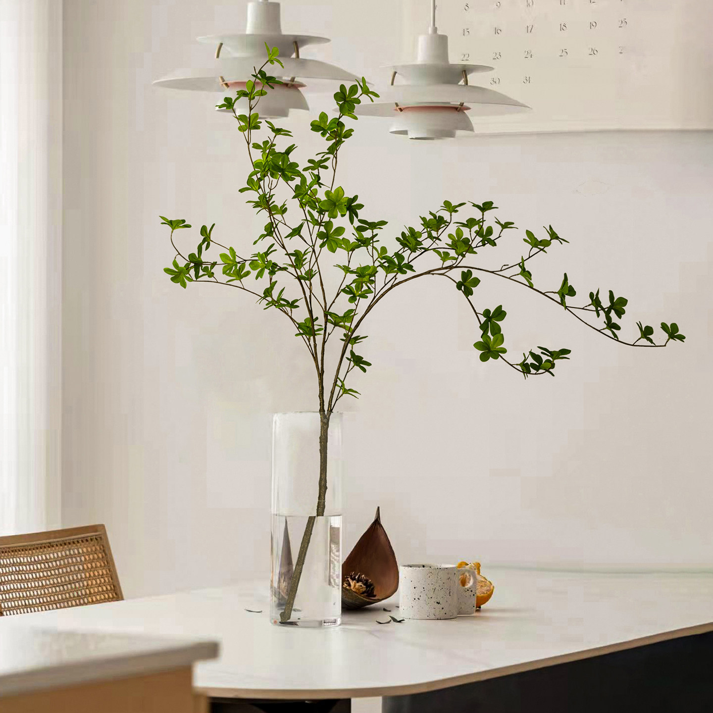 仿真吊钟客厅桌面郁金香仿真花