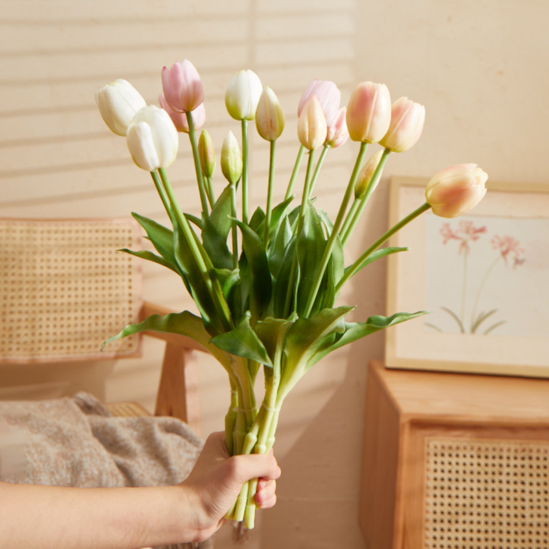 森空间郁金香仿真花桌面装饰植物
