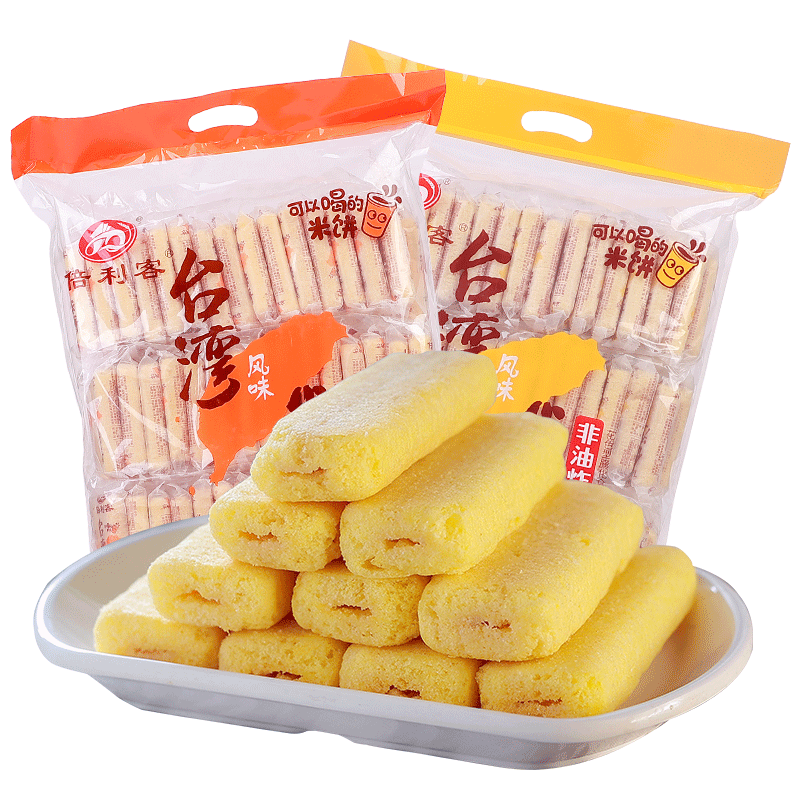 倍利客台湾风味米饼休闲低钠健康