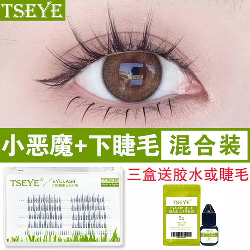 TSEYE漫画小恶魔+下睫毛混合装