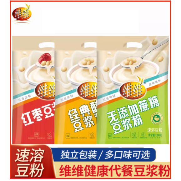 维维红枣豆浆粉500g早餐速溶
